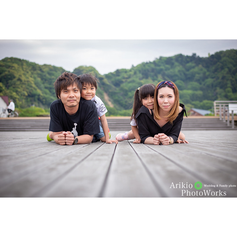 志摩地中海村で家族写真の出張撮影
